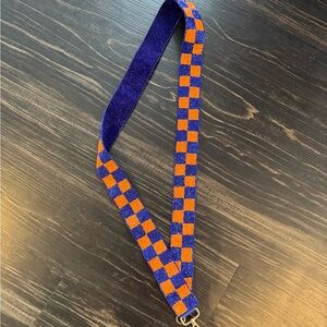 Blue and Orange Checkered Strap